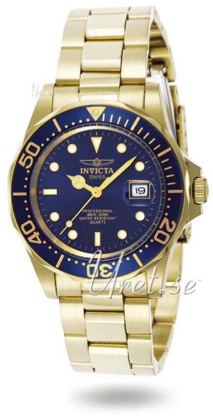 Invicta Pro Diver Herreklokke 9312 Gulltonet/Gulltonet stål Ø43 mm - Invicta