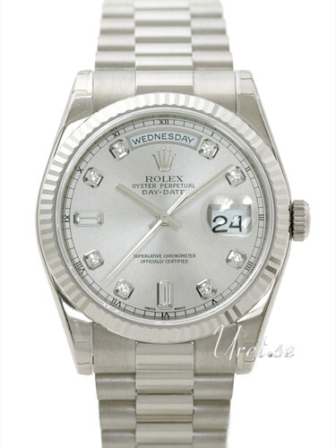 Rolex Day-Date Herreklokke 118239-0086 Sølvfarget/18 karat hvitt - Rolex