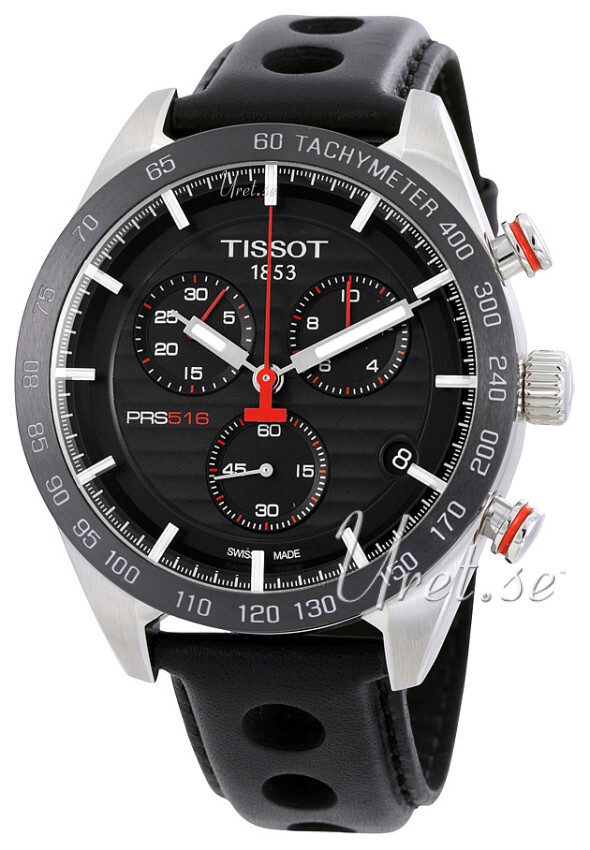 Tissot T-Sport Herreklokke T100.417.16.051.00 Sort/Lær Ø42 mm - Tissot
