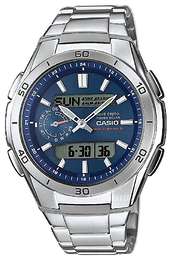 Casio Radio Controlled Blå/Stål Ø48 mm WVA-M650D-2AER