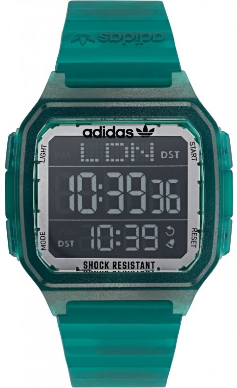 Adidas Herreklokke AOST22048 Street Digital LCD/Gummi Ø48 mm