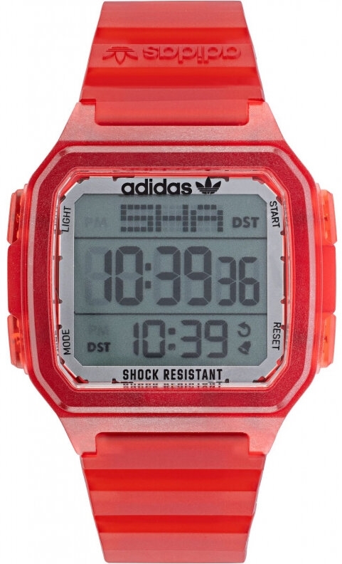 Adidas Herreklokke AOST22051 Street Digital LCD/Gummi Ø48 mm