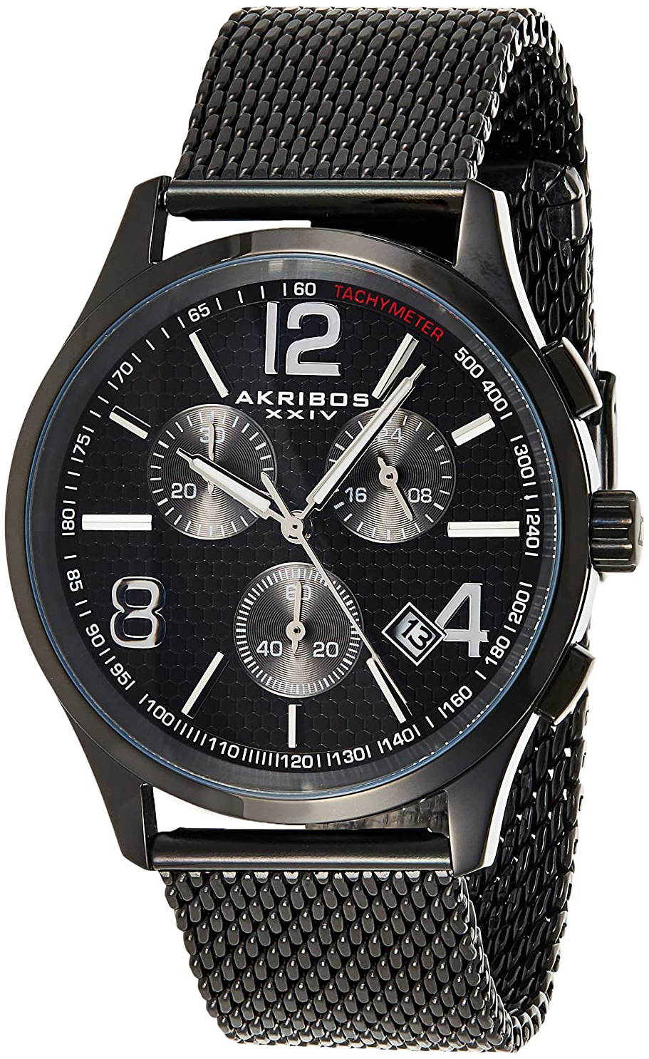 Akribos XXIV Herreklokke AK719BK Sort/Stål Ø42.5 mm