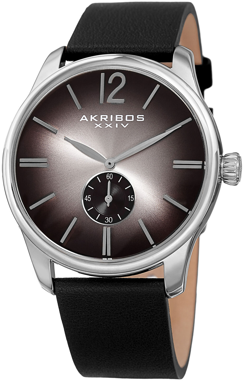 Akribos XXIV Herreklokke AK916SSB Classic Sort/Lær Ø44 mm