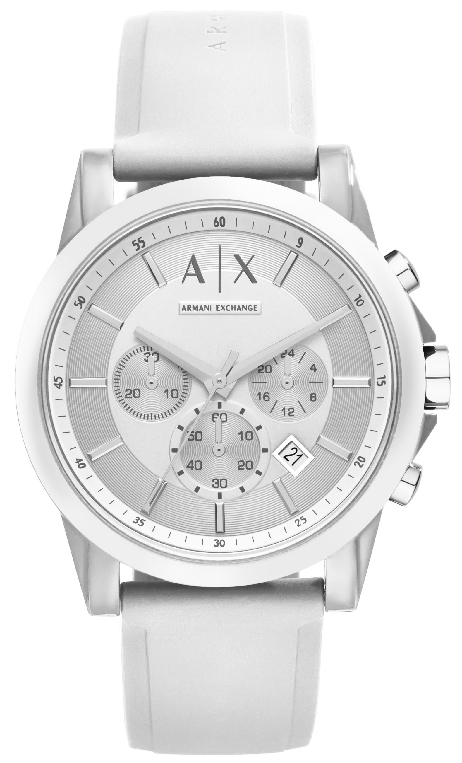 Bilde av Armani Exchange Herreklokke Ax1325 Smart Hvit/gummi Ø44 Mm