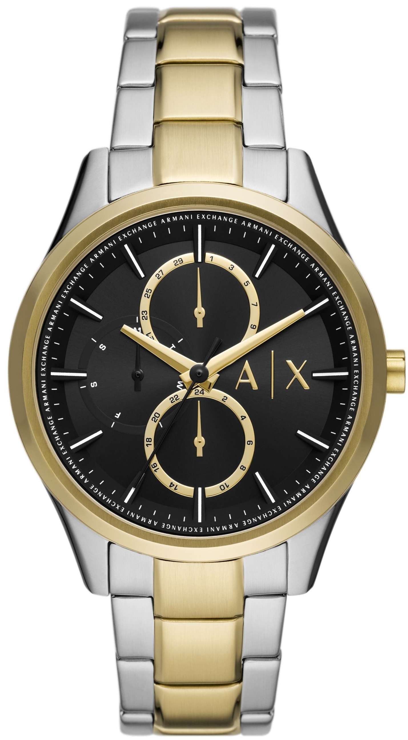 Bilde av Armani Exchange Herreklokke Ax1865 Dante Sort/gulltonet Stål Ø42 Mm