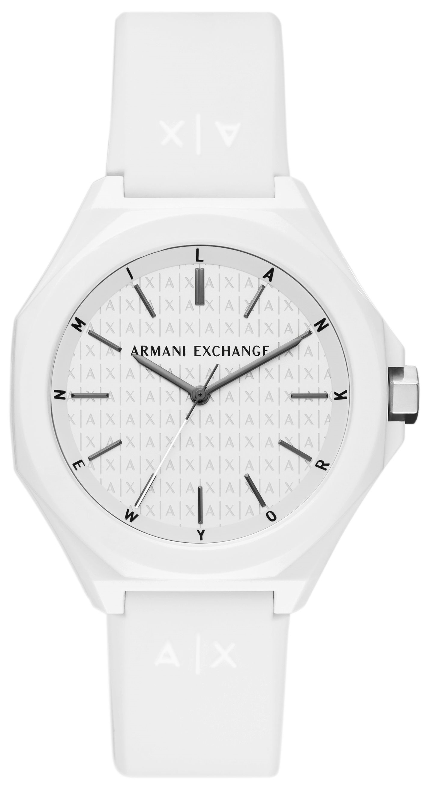 Bilde av Armani Exchange Herreklokke Ax4602 Andrea Hvit/gummi Ø40 Mm