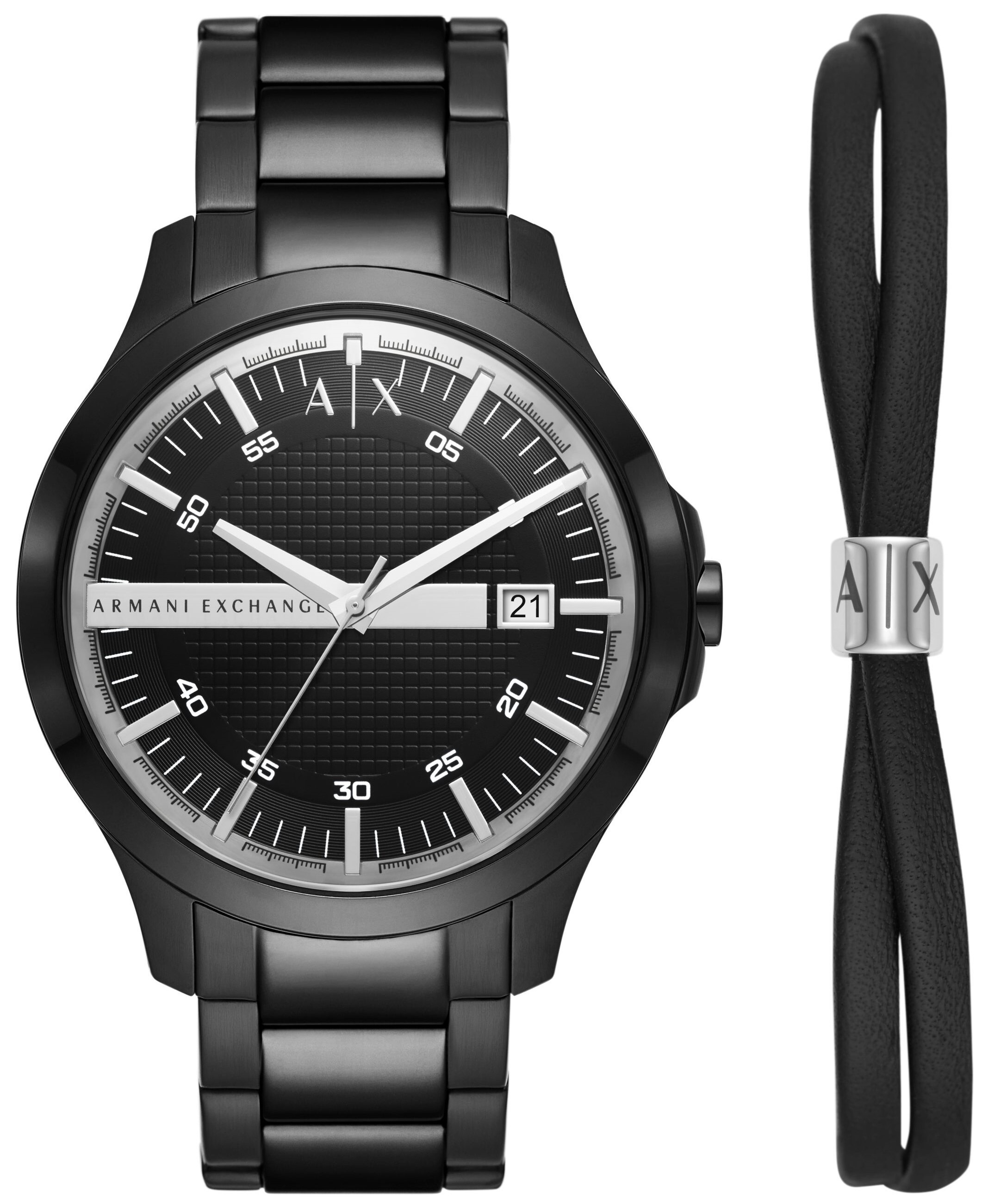 Bilde av Armani Exchange Herreklokke Ax7134set Hampton Sort/stål Ø46 Mm