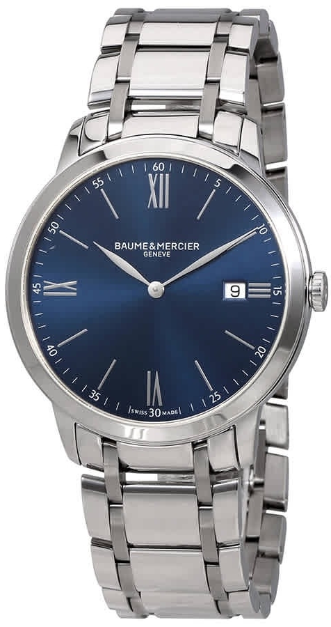 Baume & Mercier Herreklokke M0A10382 Classima Blå/Stål Ø40 mm