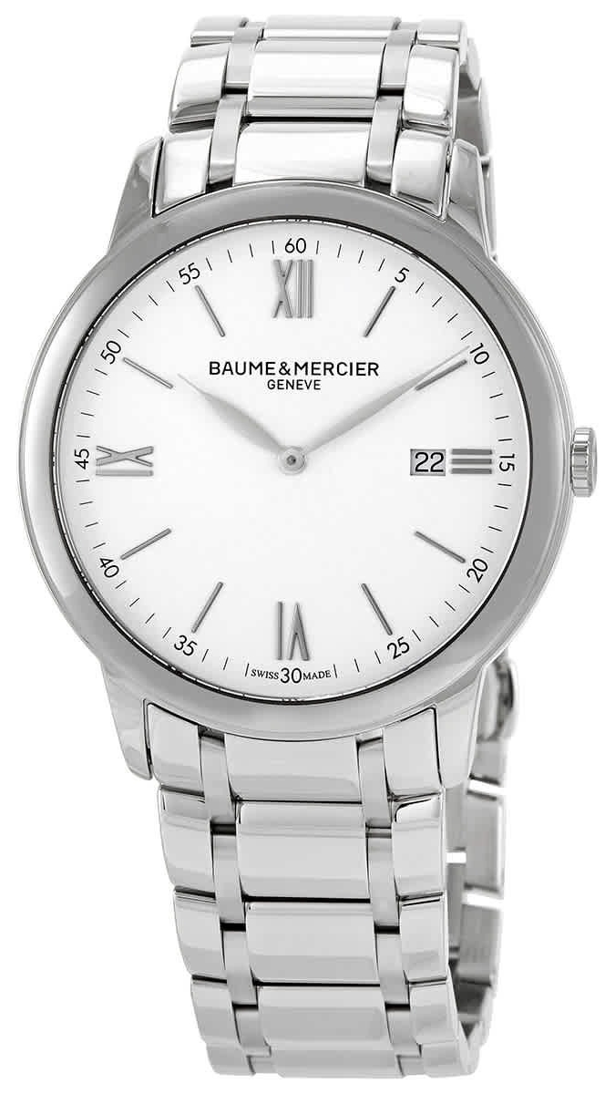 Baume & Mercier Herreklokke M0A10526 Classima Hvit/Stål Ø42 mm