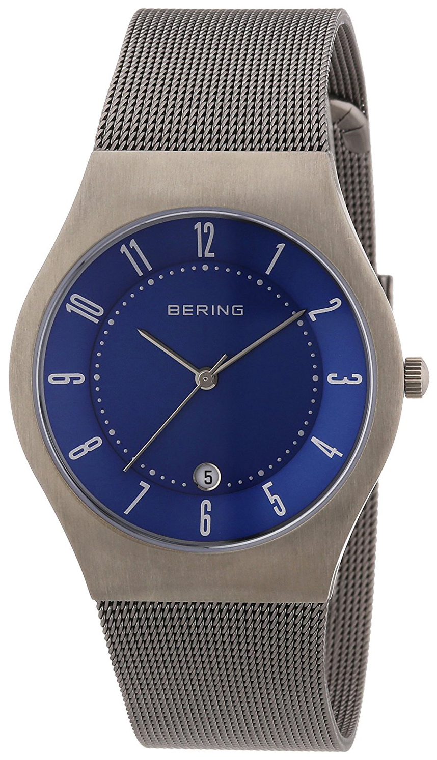 Bilde av Bering Herreklokke 11937-003 Titanium Blå/titan Ø37 Mm