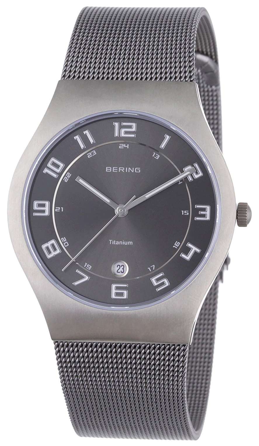 Bilde av Bering Titanium Herreklokke 11937-077 Grå/titan Ø37 Mm