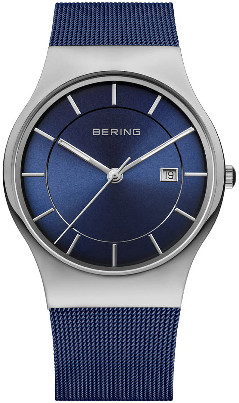 Bilde av Bering Herreklokke 11938-303 Classic Blå/stål Ø38 Mm