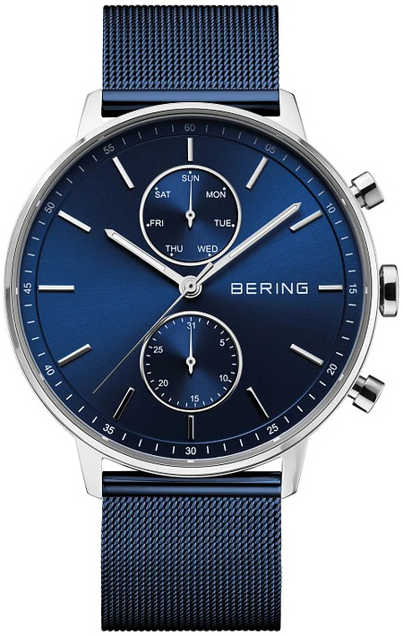 Bering Herreklokke 13242-307 Classic Blå/Stål Ø42 mm