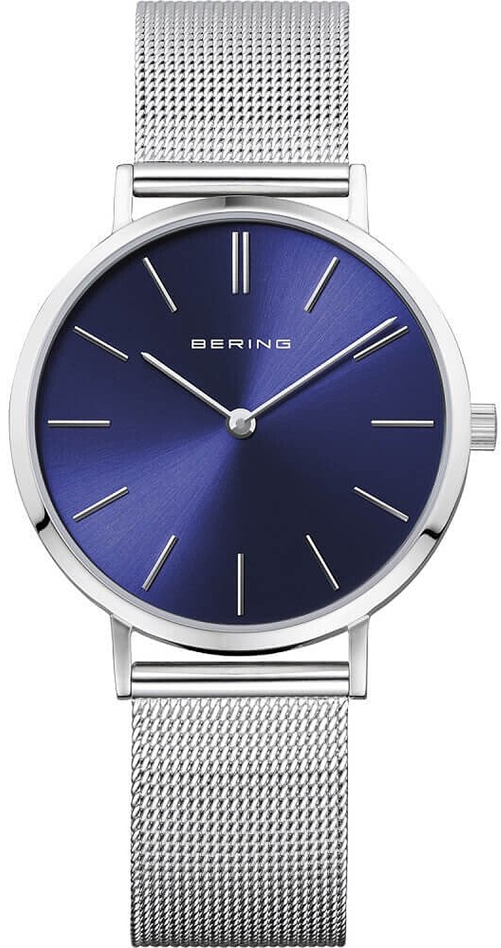 Bilde av Bering Dameklokke 14134-007 Classic Blå/stål Ø34 Mm