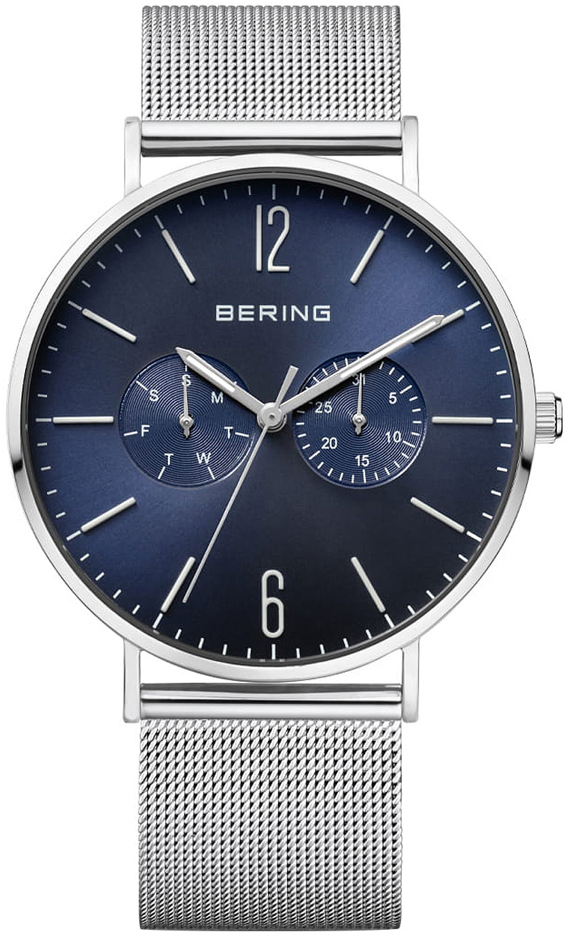 Bilde av Bering Classic Herreklokke 14240-003 Blå/stål Ø40 Mm