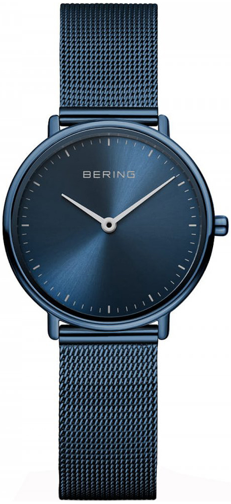 Bilde av Bering Dameklokke 15729-397 Ultra Slim Blå/stål Ø29 Mm