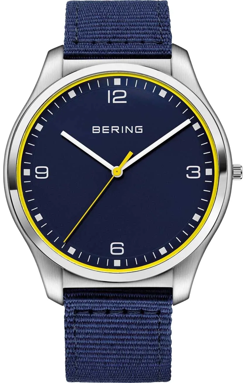 Bering Herreklokke 18342-507 Ultra Slim Blå/Tekstil Ø42 mm