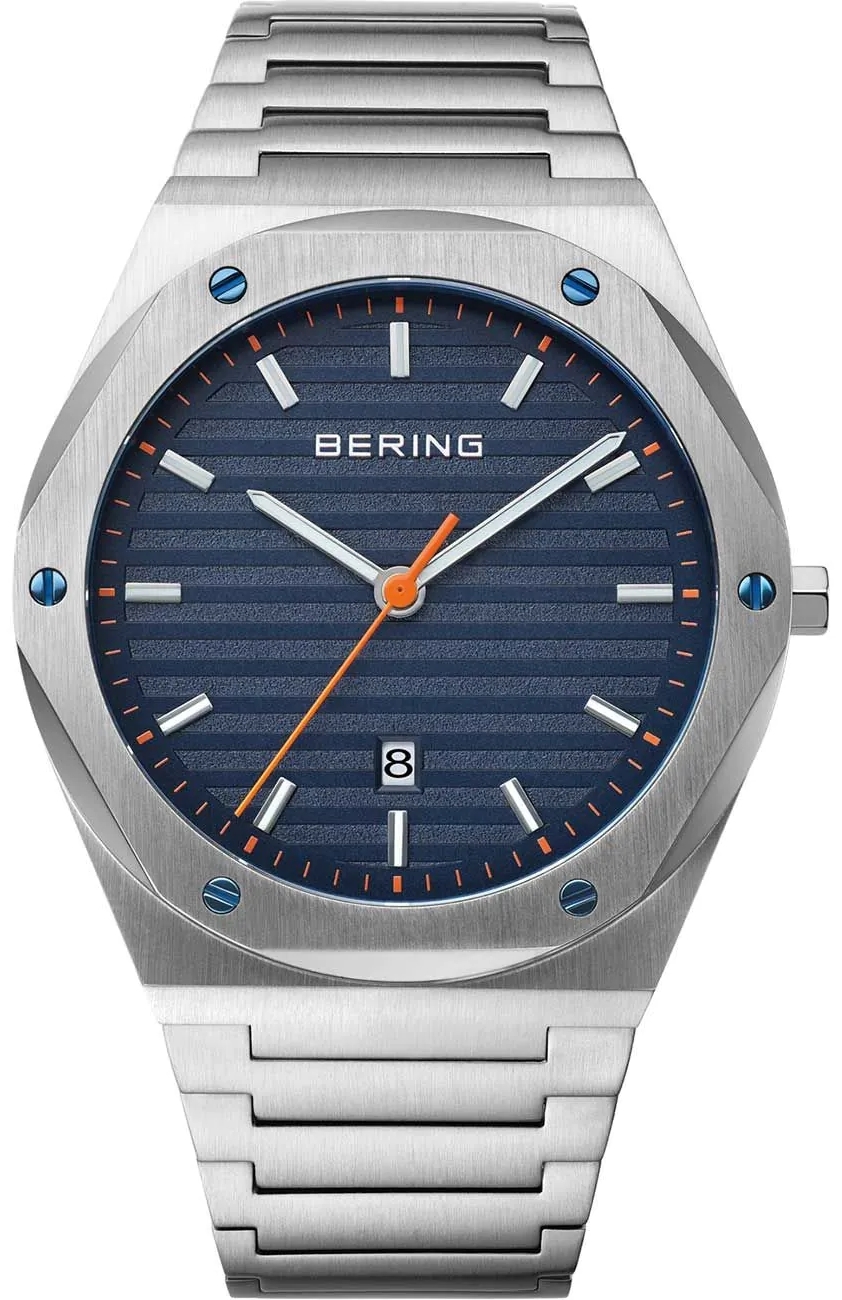 Bering Herreklokke 19742-707 Classic Blå/Stål Ø42 mm