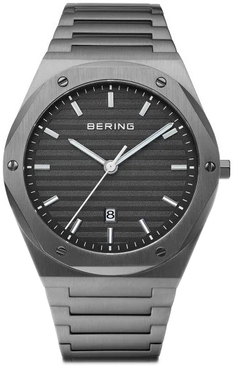 Bering Herreklokke 19742-777 Classic Grå/Stål Ø42 mm