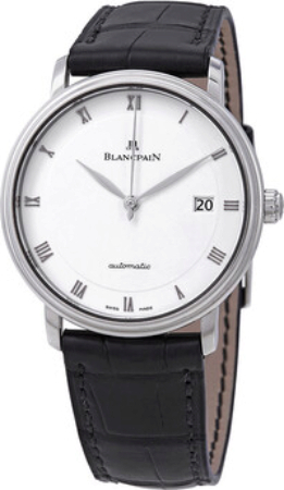 Bilde av Blancpain Herreklokke 6223-1127-55a Villeret Ultraflach Hvit/lær