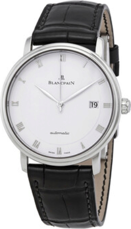 Bilde av Blancpain Herreklokke 6223-1127-55b Villeret Ultraflach Hvit/lær