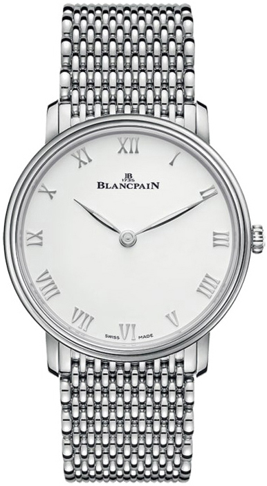 Bilde av Blancpain Herreklokke 6605-1127-mmb Villeret Hvit/stål Ø40 Mm