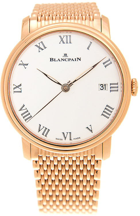 Bilde av Blancpain Herreklokke 6630-3631-mmb Villeret Hvit/18 Karat Rosé Gull