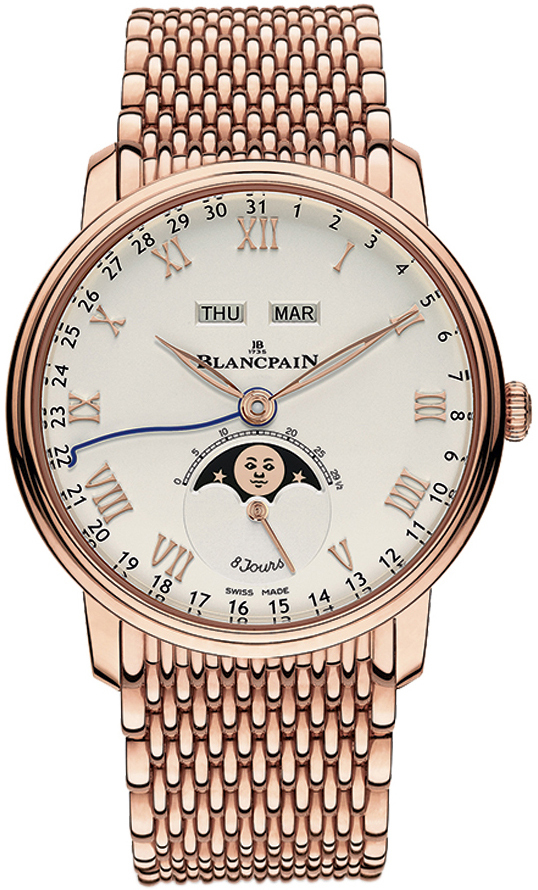 Bilde av Blancpain Herreklokke 6639-3642-mmb Villeret Antikkhvit/18 Karat