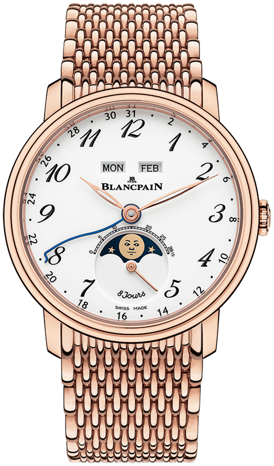 Bilde av Blancpain Herreklokke 6639a-3631-mmb Villeret Hvit/18 Karat Rosé