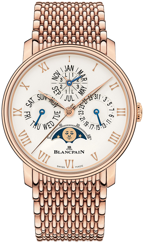 Bilde av Blancpain Herreklokke 6656-3642-mmb Villeret Hvit/18 Karat Rosé Gull