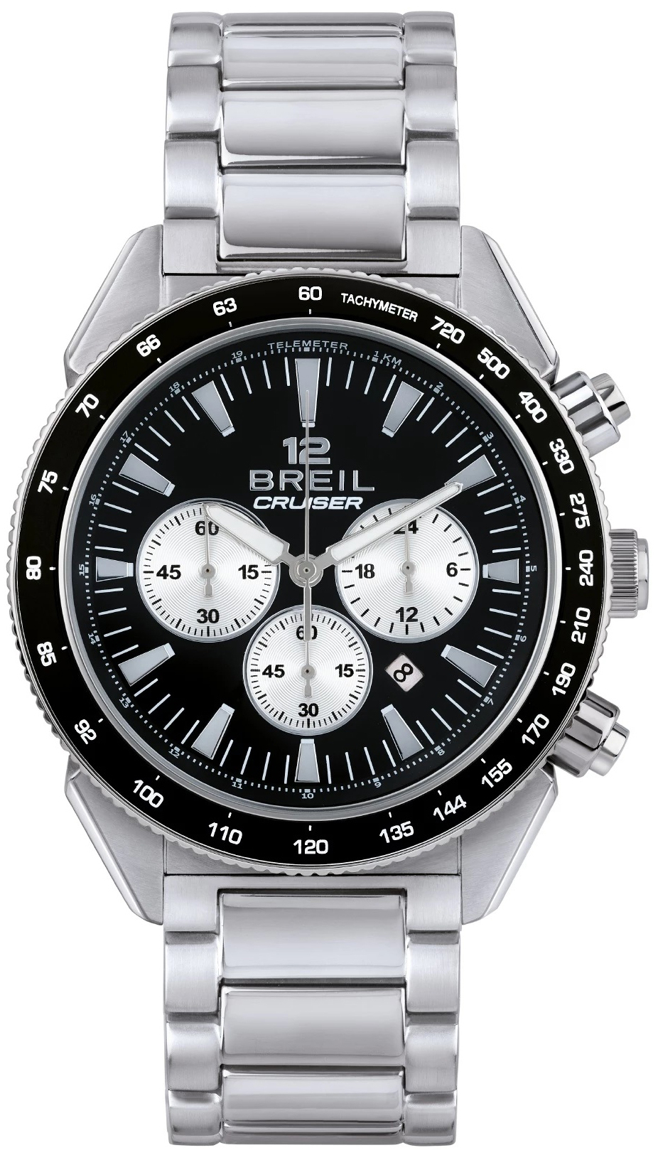 Breil Herreklokke TW1924 Cruiser Sort/Stål Ø44 mm