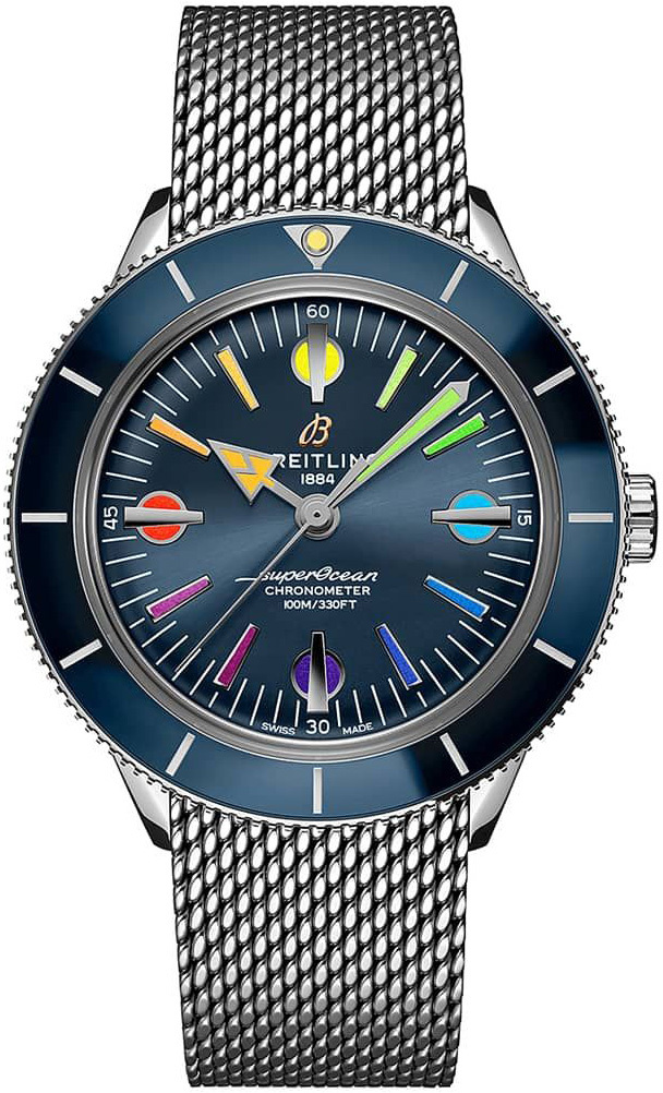 Bilde av Breitling Herreklokke A103702a1c1a1 Superocean Heritage 57 Blå/stål