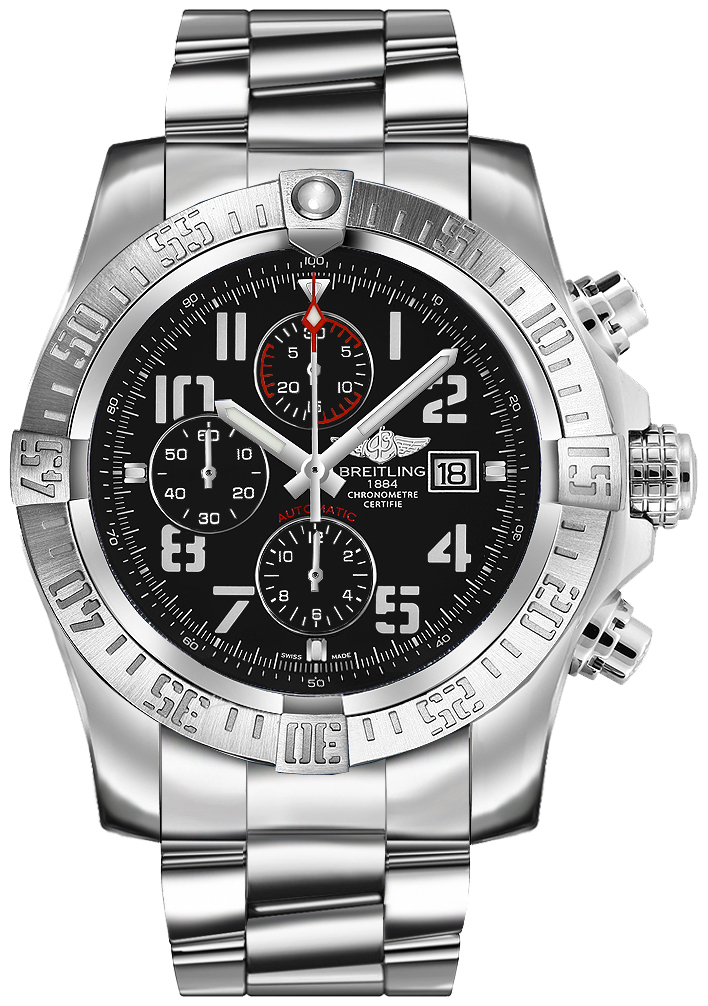 Bilde av Breitling Herreklokke A13371111b2a1 Super Avenger Ii Sort/stål Ø48