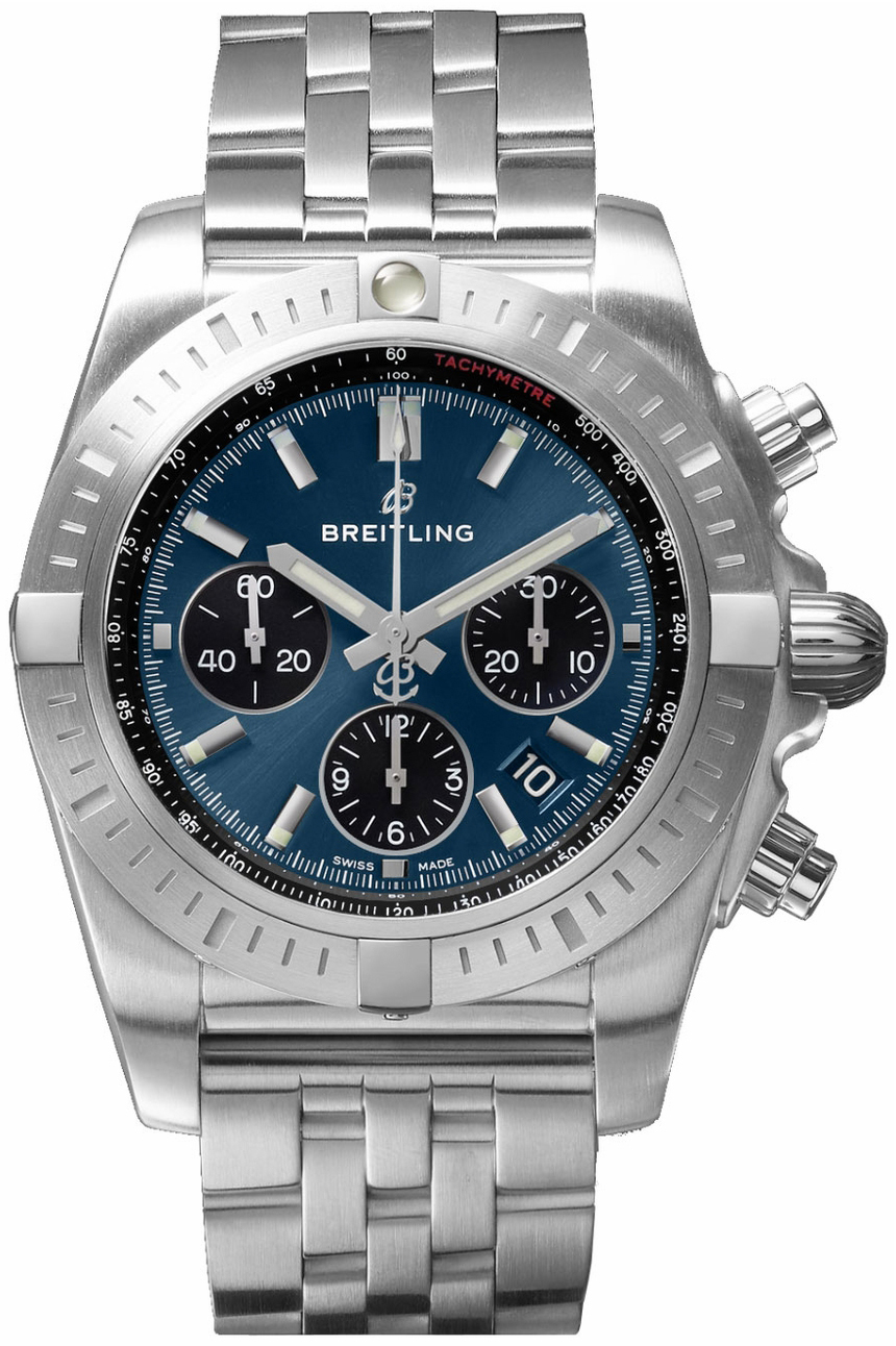 Breitling Chronomat 44 Herreklokke AB0115101C1A1 Blå/Stål Ø44 mm - Breitling
