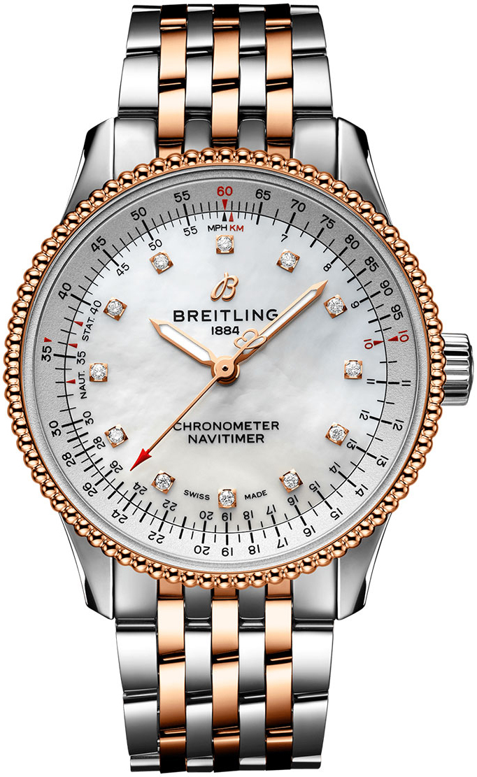 Bilde av Breitling Dameklokke U17395211a1u1 Navitimer Automatic 35 Hvit/18