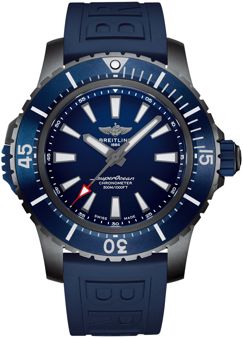 Bilde av Breitling Herreklokke V17369161c1s1 Superocean Ii 48 Blå/gummi Ø48