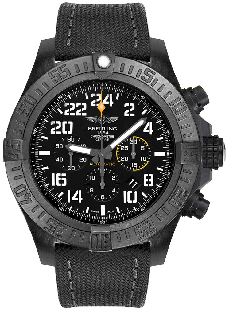 Bilde av Breitling Herreklokke Xb1210e41b1w1 Avenger Hurricane Sort/gummi Ø50