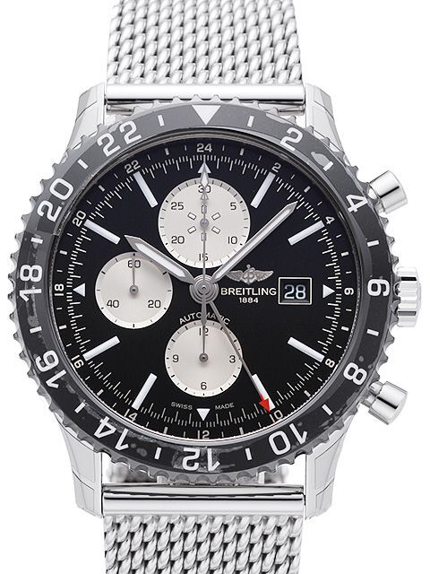 Bilde av Breitling Herreklokke Y2431012-be10-152a Chronoliner Sort/stål Ø46