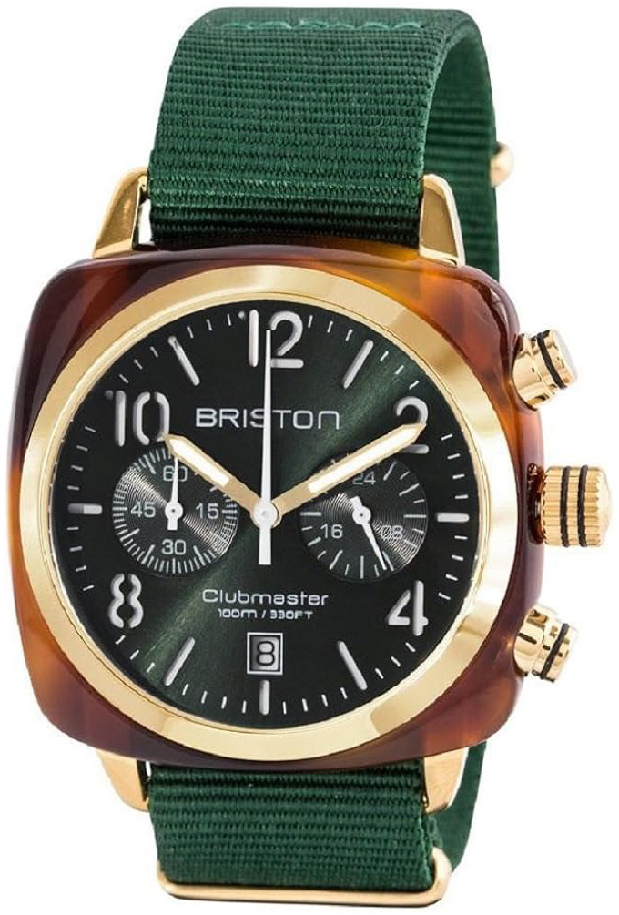 Briston 15140-PYA-T-10-NBG Clubmaster Grønn/Tekstil
