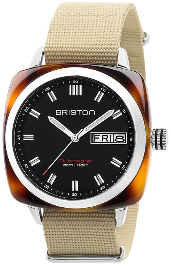 Briston Herreklokke 17342.SA.TS.1.NK Sort/Tekstil