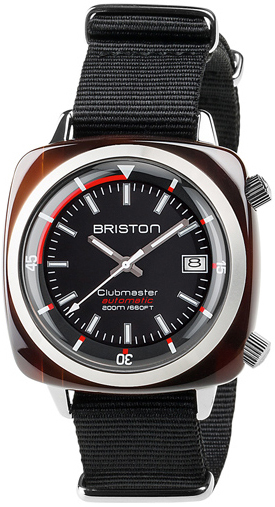 Briston Herreklokke 18142-PBAM-BS-4-NB Clubmaster Sort/Tekstil