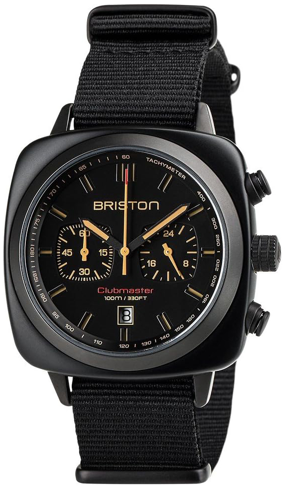 Briston Herreklokke 18142.PBAM.BS.4.NB Sport Sort/Tekstil