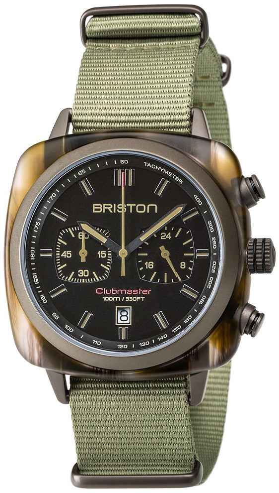 Briston Herreklokke 18142.PKAM.TJS.19.NJ Sport Sort/Tekstil