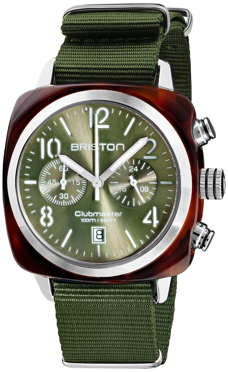 Briston Herreklokke 19140.SA.T.26.NOL Classic Grønn/Tekstil