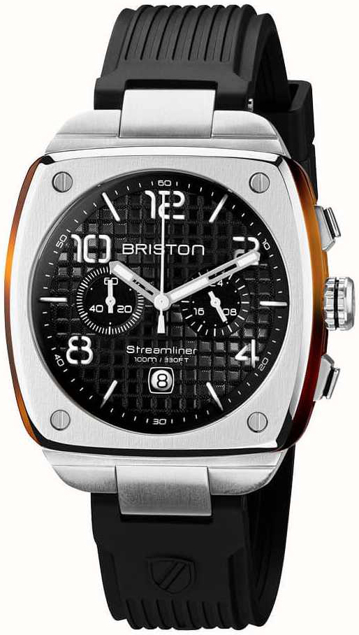 Briston Herreklokke 22142.S.T.1.RB Urban Sort/Gummi