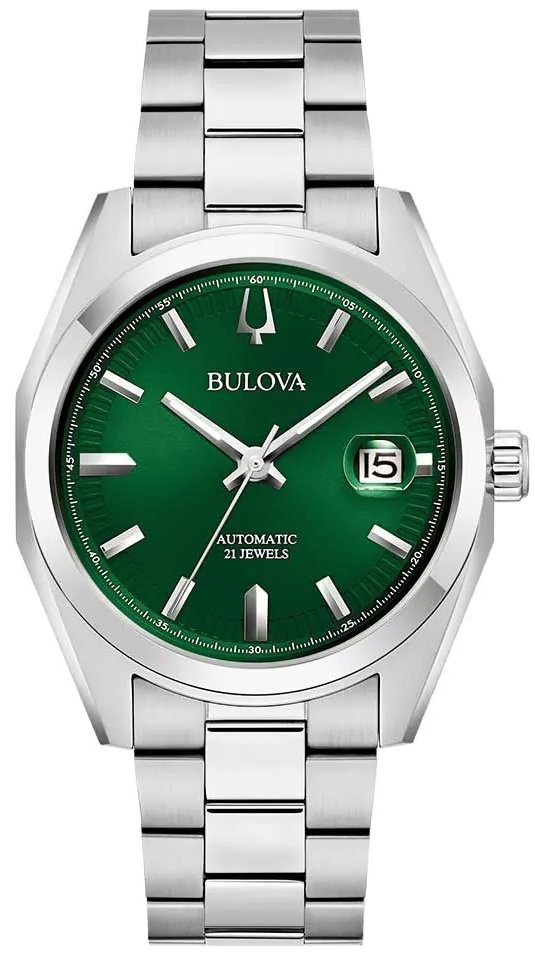 Bulova Herreklokke 96B429 Surveyor Grønn/Stål Ø39 mm