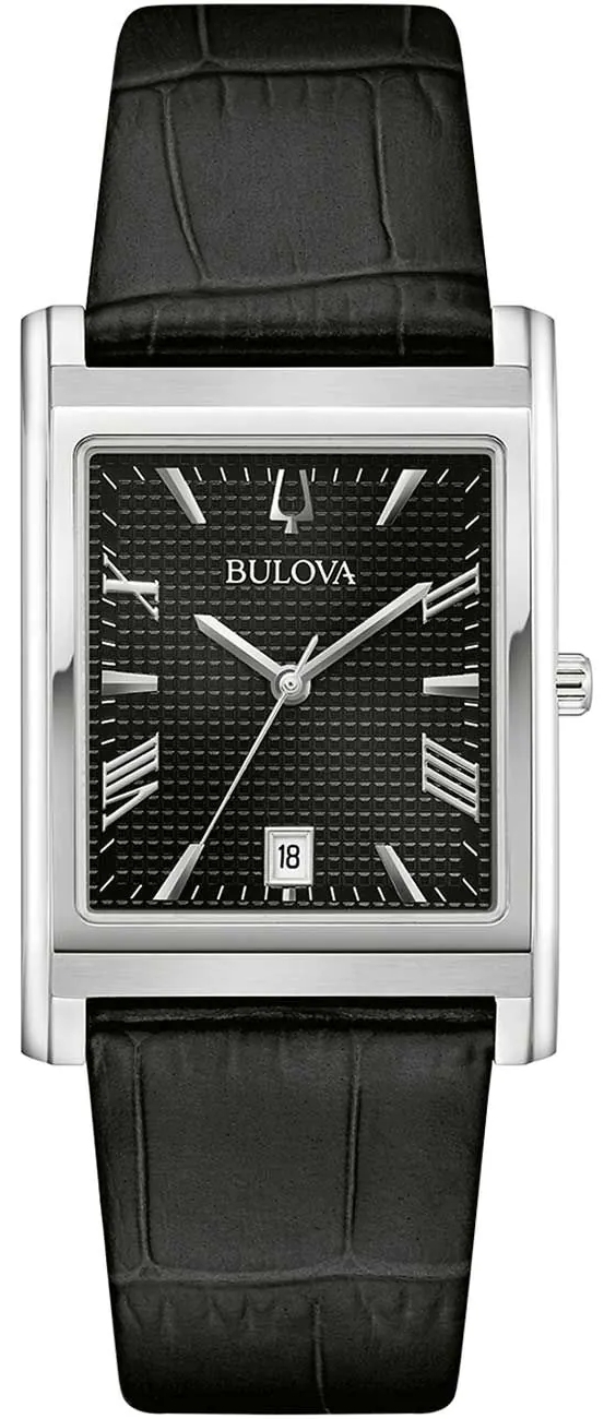 Bulova Herreklokke 96B445 Sutton Sort/Lær Ø29 mm