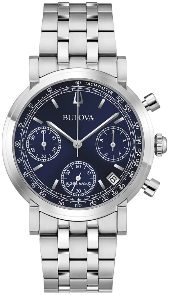 Bulova Herreklokke 96B458 Classic Blå/Stål Ø39 mm