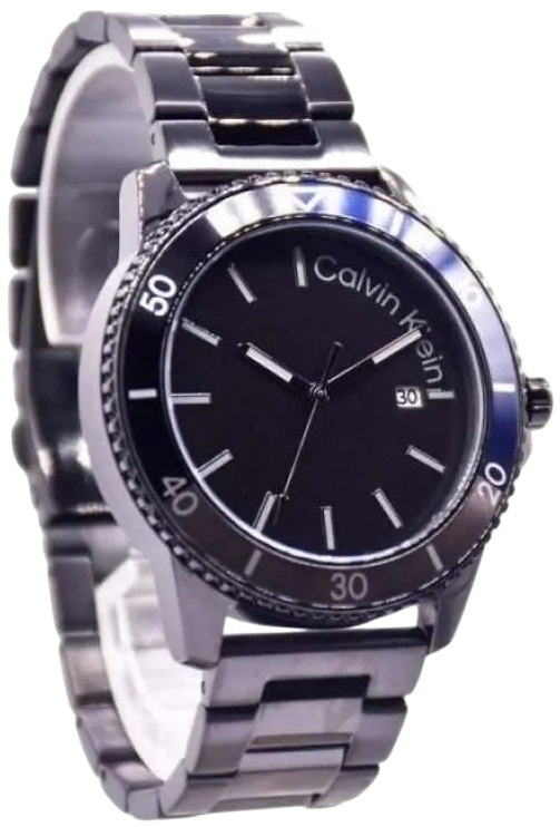 Calvin Klein CK Herreklokke 25200382 Aqueous Sort/Stål Ø44 mm